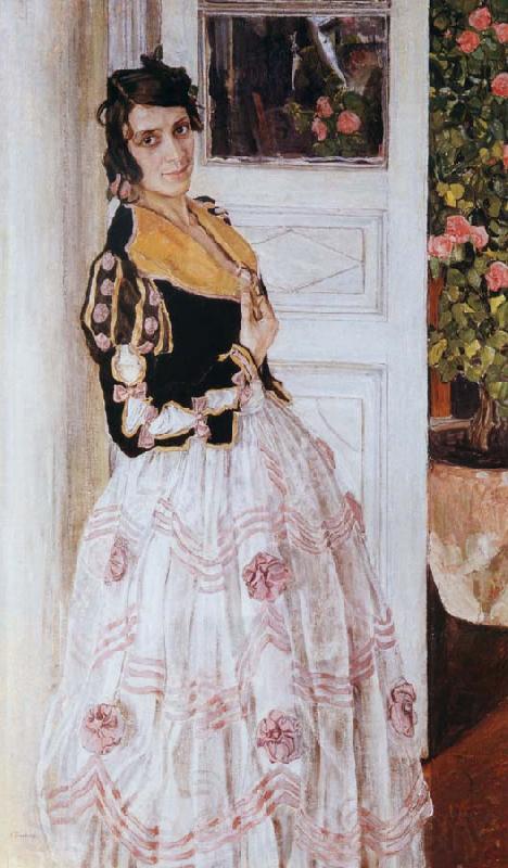 Alexander Yakovlevich GOLOVIN The Spanish woman at Balcony Spain oil painting art